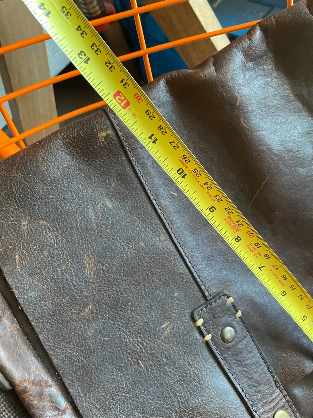 Buffalo Jackson WALKER brown soft Leather Messenger Bag EXCELLENT CONDITION